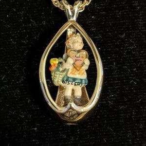 Vintage Goebel Miniatures Hummel Pendant, Valentine
